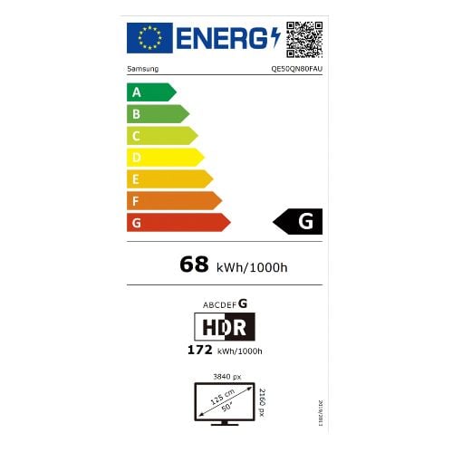 Εικόνα της Τηλεόραση Samsung QN80F 50" Neo QLED 4K UHD Smart HDR (2025) QE50QN80FAUXXH
