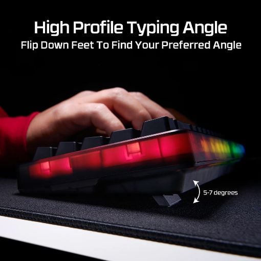 Εικόνα της Πληκτρολόγιο HyperX Origins 2 65% RGB Hot-Swappable Linear Red Switches (US) Black B4QS3AA