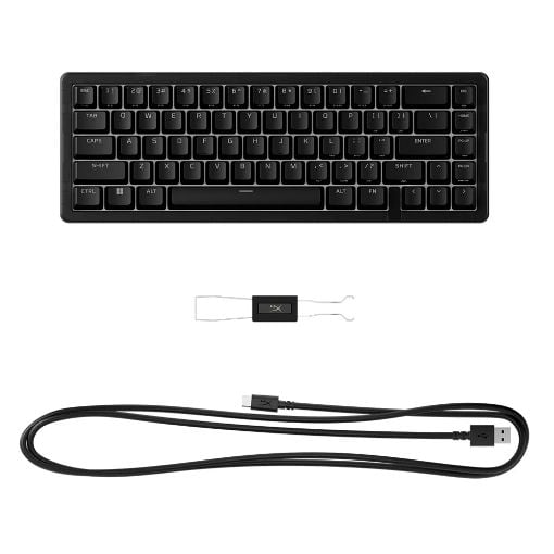 Εικόνα της Πληκτρολόγιο HyperX Origins 2 65% RGB Hot-Swappable Linear Red Switches (US) Black B4QS3AA