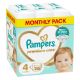 Εικόνα της Πάνες με Αυτοκόλλητο Pampers Premium Care No.4 (9-14kg) Monthly Pack 188τμχ