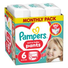 Εικόνα της Πάνες Βρακάκι Pampers Pants No.6 (13-19kg) Monthly Pack 144τμχ