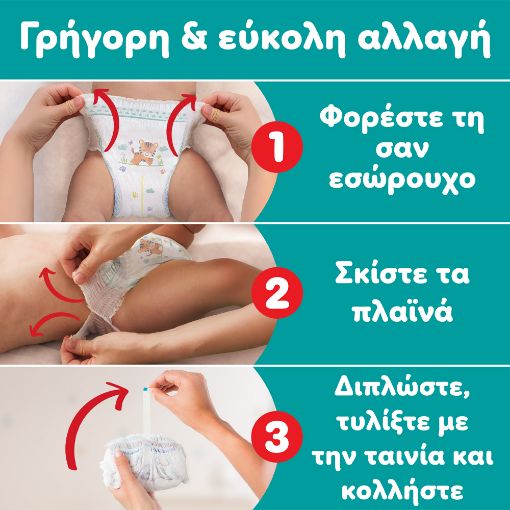 Εικόνα της Πάνες Βρακάκι Pampers Pants No.7 (15kg+) Monthly Pack 128τμχ