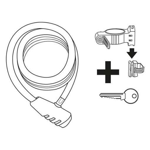 Εικόνα της Stanley Spiral Lock για Ποδήλατο 90cm Black