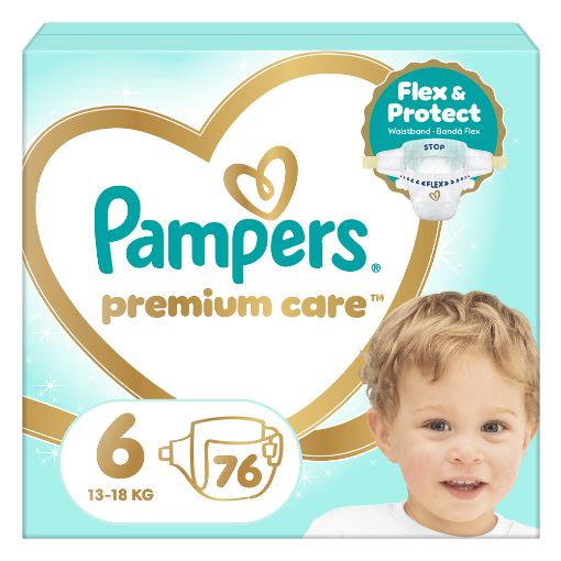 Εικόνα της Πάνες με Αυτοκόλλητο Pampers Active Baby No.6 (13-18kg) 76τμχ
