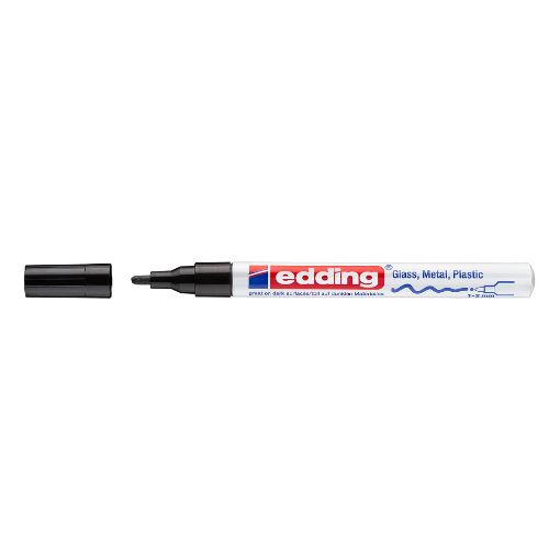 Εικόνα της Μαρκαδόρος Λαδιού Edding 751 Creative Gloss 1 - 2 mm Black 4-751-9-001