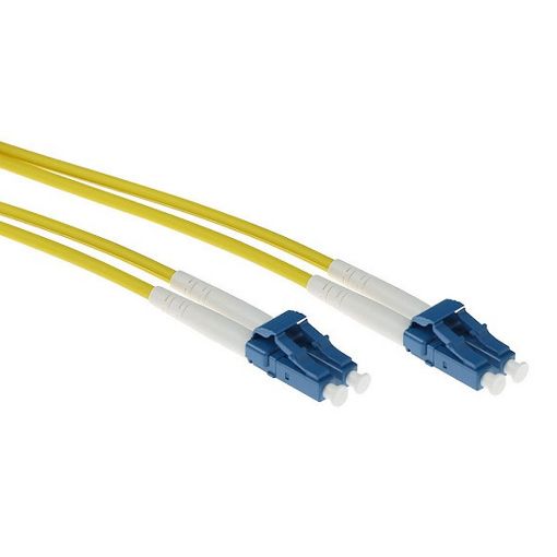 Εικόνα της Καλώδιο Οπτικής Ίνας ACT OS2 LC/LC Duplex 9/125μm UPC με Μεταλλική Επένδυση 3m Yellow RL3303