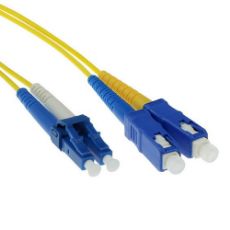 Εικόνα της Καλώδιο Οπτικής Ίνας ACT OS2 LC/SC Duplex 9/125μm UPC 20m Yellow RL8920