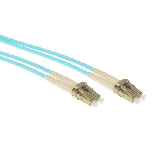 Εικόνα της Καλώδιο Οπτικής Ίνας ACT OM3 LC/LC Duplex 50/125μm UPC με Μεταλλική Επένδυση 1m Light Blue RL3401