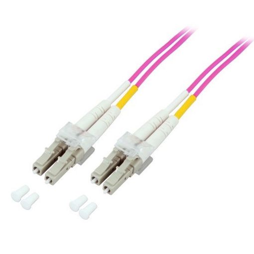 Εικόνα της Καλώδιο Οπτικής Ίνας ProCable OM4 LC/LC Duplex 50/125μm 10m Erika Violet O0319.10
