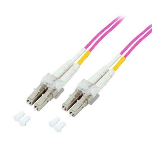 Εικόνα της Καλώδιο Οπτικής Ίνας ACT OM4 LC/LC Duplex 50/125μm UPC 1.5m Erika Violet RL9751