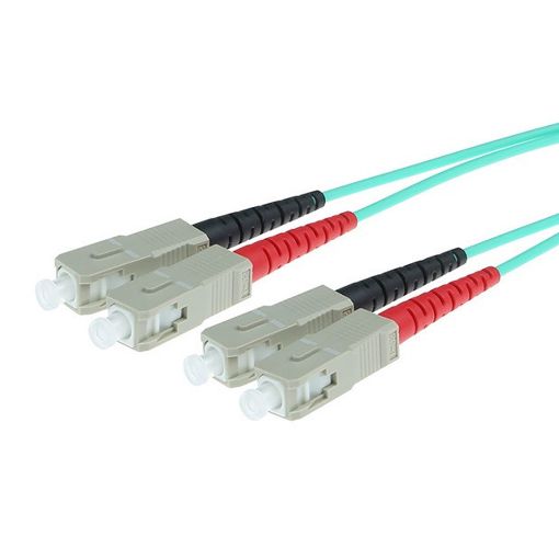 Εικόνα της Καλώδιο Οπτικής Ίνας ACT OM3 SC/SC Duplex 50/125μm UPC 2m Light Blue RL3602