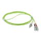 Εικόνα της Καλώδιο Οπτικής Ίνας ACT OM5 LC/SC Duplex 50/125μm UPC 0.5m Lime Green RL5900
