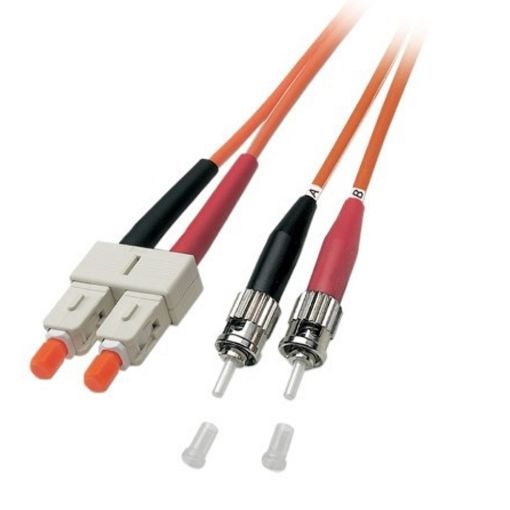 Εικόνα της Καλώδιο Οπτικής Ίνας ProCable OM2 ST/SC Duplex 50/125μm 0.5m Orange O6353.0.5