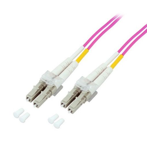Εικόνα της Καλώδιο Οπτικής Ίνας ProCable OM4 LC/LC Duplex 50/125μm 1m Erika Violet O0319.1