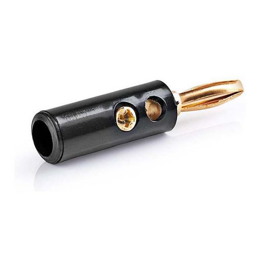 Εικόνα της Nedis Βύσμα Banana 4.5 mm Gold-Plated Black CAVC26900BKG