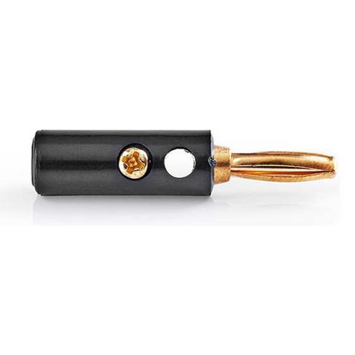 Εικόνα της Nedis Βύσμα Banana 4.5 mm Gold-Plated Black CAVC26900BKG