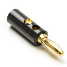 Εικόνα της Nedis Βύσμα Banana 4.5 mm Gold-Plated Black CAVC26900BKG