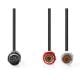 Εικόνα της Καλώδιο Nedis DIN 5-Pin Male to 2x RCA Female 0.2m Black CAGL20250BK02