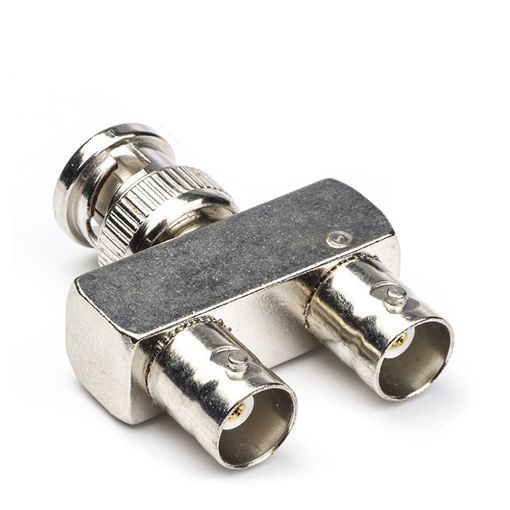 Εικόνα της Adapter Nedis BNC Male to 2x BNC Female Nickel-Plated 10τμχ Silver CVGP01946ME
