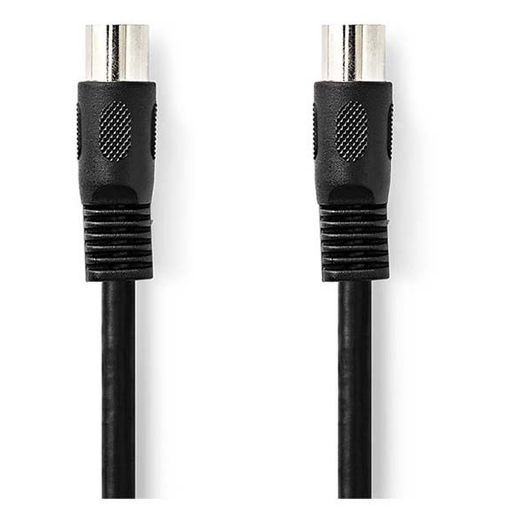 Εικόνα της Καλώδιο Nedis DIN 5-Pin Male to DIN 5-Pin Male Nickel-Plated 1m Black CAGL20000BK10