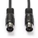 Εικόνα της Καλώδιο Nedis DIN 5-Pin Male to DIN 5-Pin Male Nickel-Plated 1m Black CAGL20000BK10