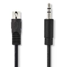 Εικόνα της Καλώδιο Nedis DIN 5-Pin Male to 3.5mm Male Nickel-Plated 2m Black CAGL20100BK20