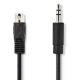 Εικόνα της Καλώδιο Nedis DIN 5-Pin Male to 3.5mm Male Nickel-Plated 2m Black CAGL20100BK20
