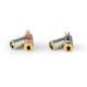 Εικόνα της Nedis Σετ Βύσματα Banana 7.0mm Gold-Plated 2τμχ Silver CAGC26990ME