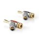 Εικόνα της Nedis Σετ Βύσματα Banana 7.0mm Gold-Plated 2τμχ Silver CAGC26990ME