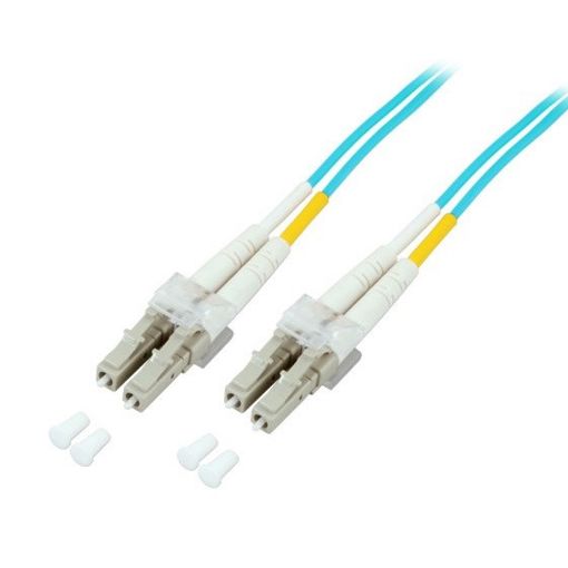 Εικόνα της Καλώδιο Οπτικής Ίνας ProCable OM3 LC/LC Duplex 50/125μm 0.5m Light Blue O0312.0.5