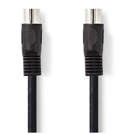 Εικόνα της Καλώδιο Nedis DIN 5-Pin Male to DIN 5-Pin Male Nickel-Plated 3m Black CAGL20000BK30