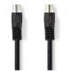 Εικόνα της Καλώδιο Nedis DIN 5-Pin Male to DIN 5-Pin Male Nickel-Plated 3m Black CAGL20000BK30