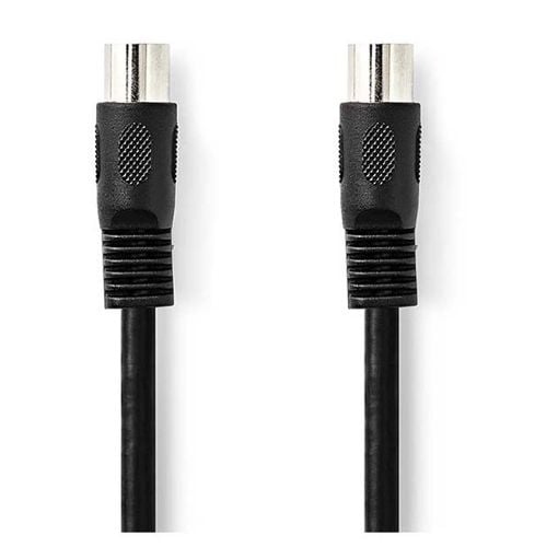 Εικόνα της Καλώδιο Nedis DIN 5-Pin Male to DIN 5-Pin Male Nickel-Plated 2m Black CAGL20000BK20