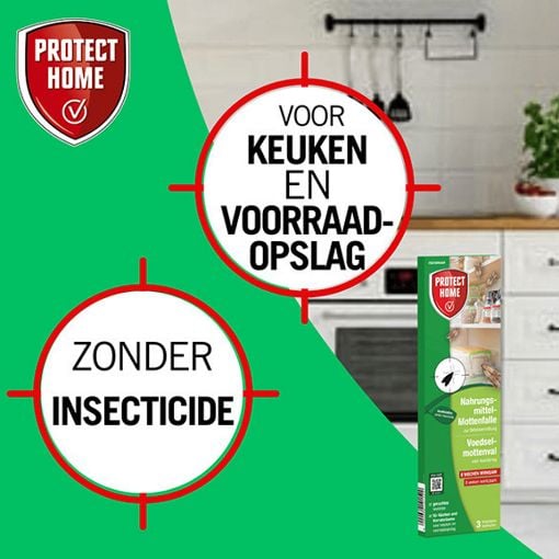 Εικόνα της Παγίδες για Σκόρους Τροφίμων Protect Home με Αυτοκόλλητη Επιφάνεια 3τμχ 81679224