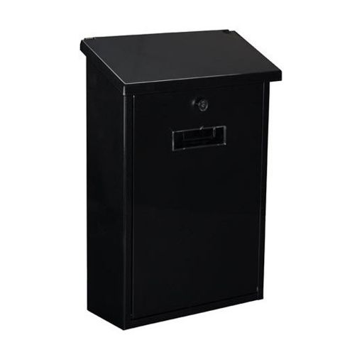 Εικόνα της Perel Μεταλλικό Γραμματοκιβώτιο Black BG10002