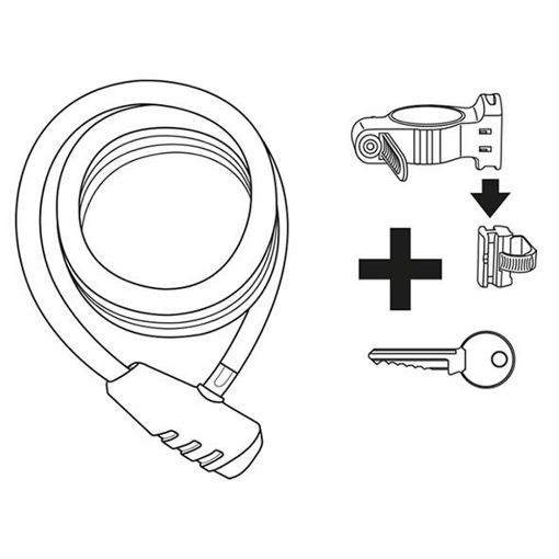 Εικόνα της Stanley Spiral Lock για Ποδήλατο 180cm Black