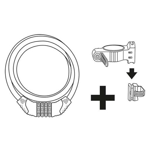 Εικόνα της Stanley Lock για Ποδήλατο με Συνδυασμό 90cm Silver