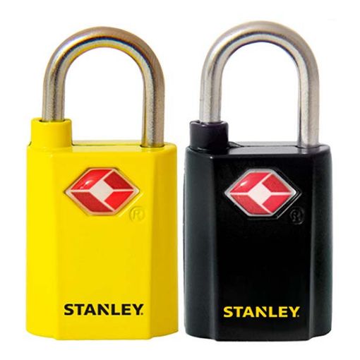 Εικόνα της Κλειδαριά Αποσκευών Stanley Travel Max 20mm 2τμχ Black/Yellow