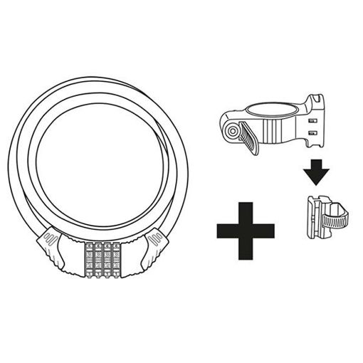 Εικόνα της Stanley Lock για Ποδήλατο με Συνδυασμό 180cm Silver