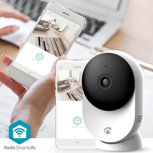 Εικόνα της Indoor IP Camera Nedis SmartLife 3MP 2K Wi-Fi Dual Band White WIFICI12CWT