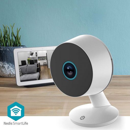 Εικόνα της Indoor IP Camera Nedis SmartLife 3MP 2K Wi-Fi με Σειρήνα White WIFICI08CWT