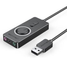 Εικόνα της External Soundcard Vention USB-A με Ρύθμιση Έντασης 0.15m Black CDRBB