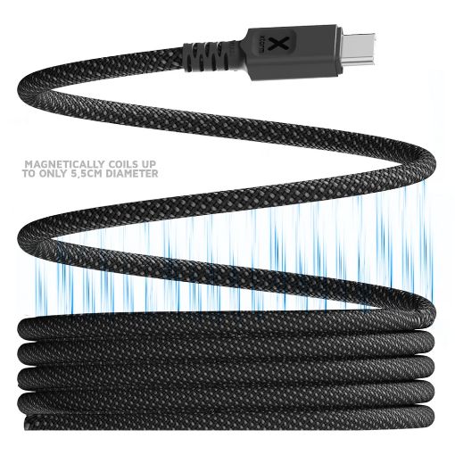 Εικόνα της Καλώδιο Xtorm TravelPro Magnetic USB-C Male to USB-C Male 100W 1m Black CMT011