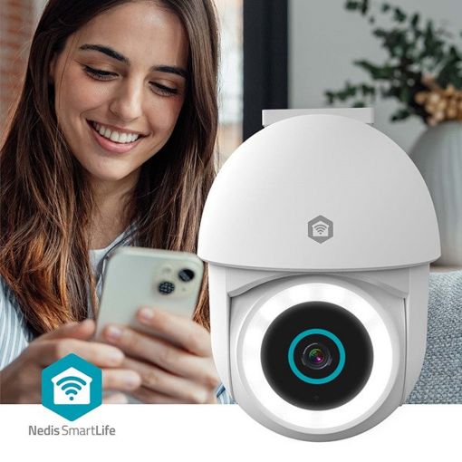 Εικόνα της Outdoor IP Camera Nedis SmartLife 2K Wi-Fi IP65 Pan/Tilt White WIFICO22CWT