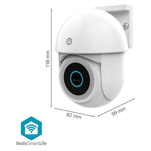 Εικόνα της Outdoor IP Camera Nedis SmartLife 2K Wi-Fi IP65 Pan/Tilt White WIFICO22CWT