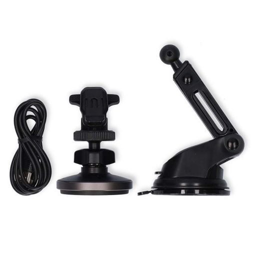 Εικόνα της Nedis Magnetic Car Holder with Dual Mount 15W Black CCHAQM15W110BK