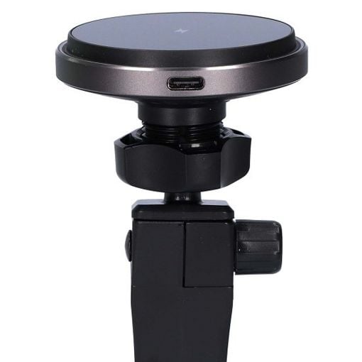 Εικόνα της Nedis Magnetic Car Holder with Dual Mount 15W Black CCHAQM15W110BK