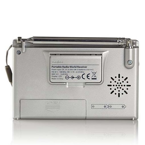 Εικόνα της Φορητό Ραδιόφωνο Nedis Ψηφιακό Silver RDWR1000GY