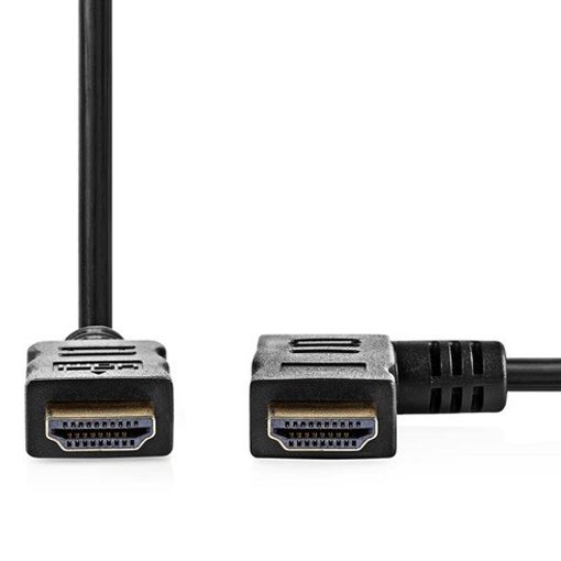 Εικόνα της Καλώδιο Nedis Angled HDMI Male to HDMI Male 4K 30Hz Gold-Plated 1.5m Black CVGP34260BK15