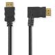 Εικόνα της Καλώδιο Nedis Angled HDMI Male to HDMI Male 4K 30Hz Gold-Plated 1.5m Black CVGP34260BK15